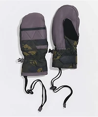 Dakine Women's Fleetwood Grey & Camo Snowboard Mittens
