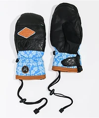 Dakine Women's Team Fleetwood Black & Blue Snowboard Mittens