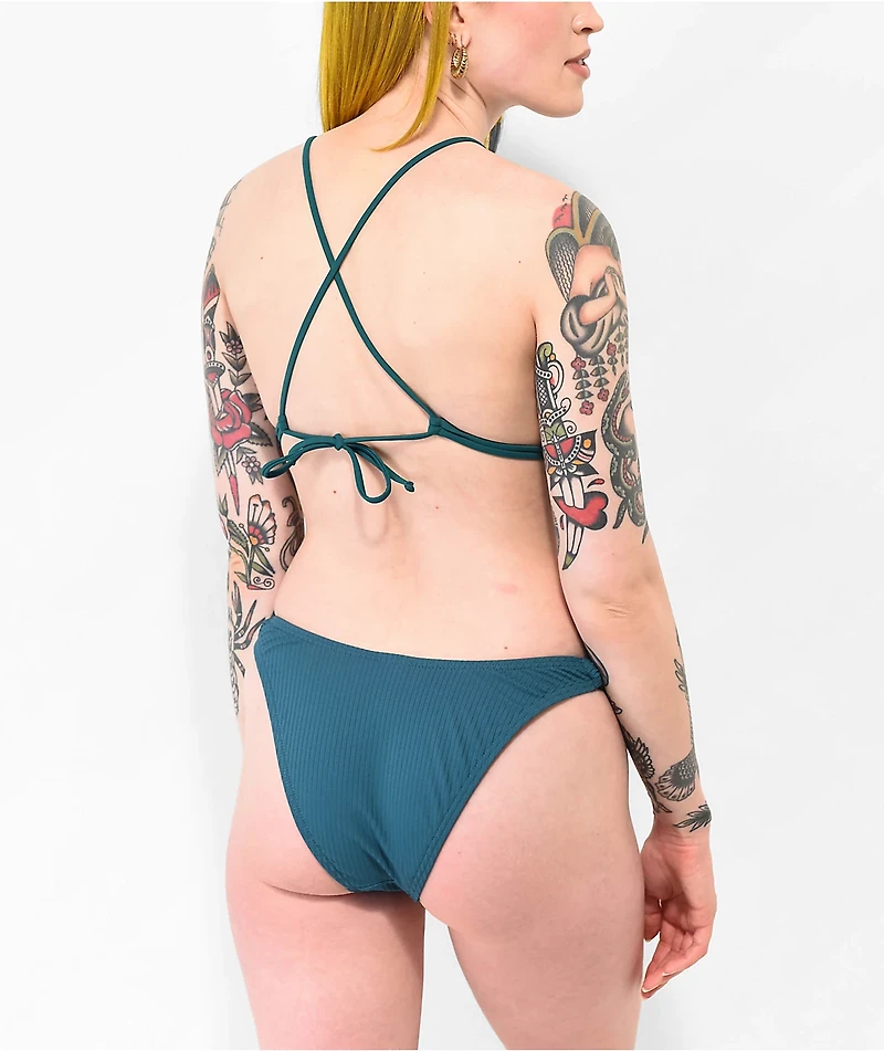 Damsel Amanda Green High Leg Bikini Bottom
