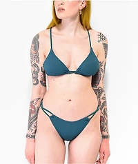 Damsel Amanda Green High Leg Bikini Bottom