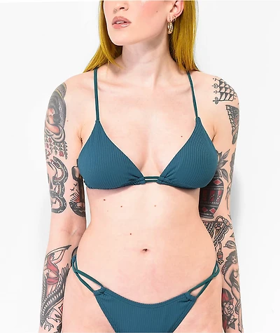 Damsel Amanda Green Triangle Bikini Top