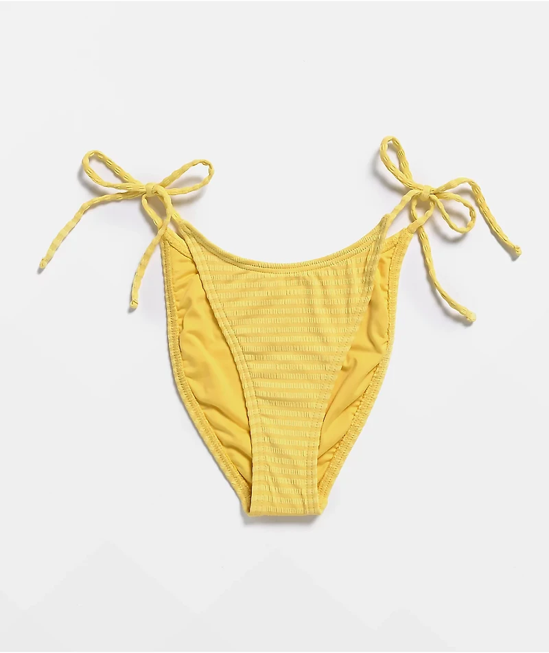 Damsel Bridget Beaded Yellow High Leg Bikini Bottom