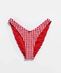 Damsel Carmen Red Gingham High Leg Bikini Bottom