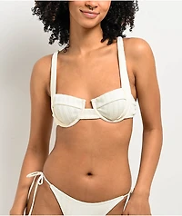 Damsel Lily Pucker Vanilla Underwire Bikini Top