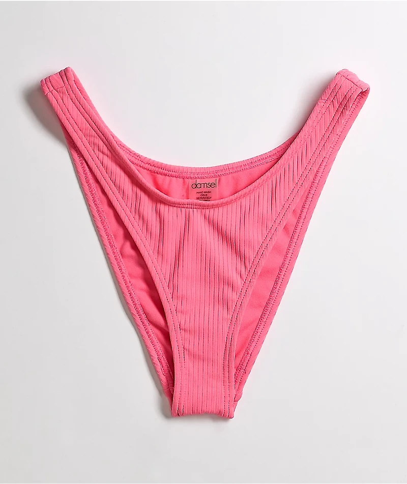 Damsel Lyssa Pink High Leg Bikini Bottom