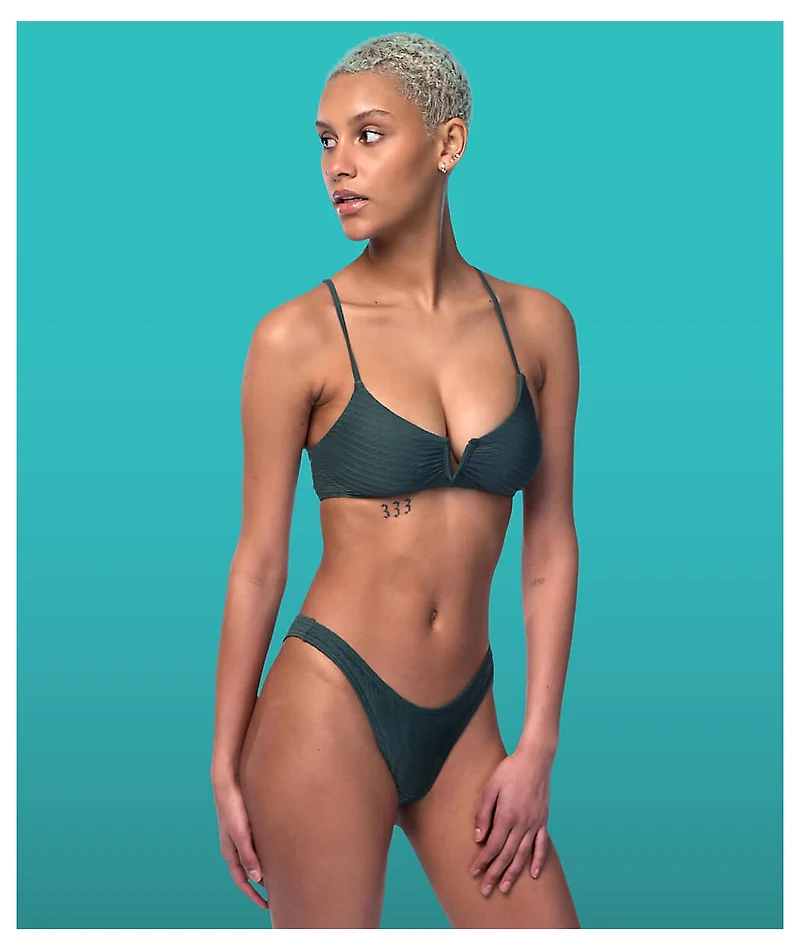 Damsel Sacramento Ropes Turquoise Bralette Bikini Top