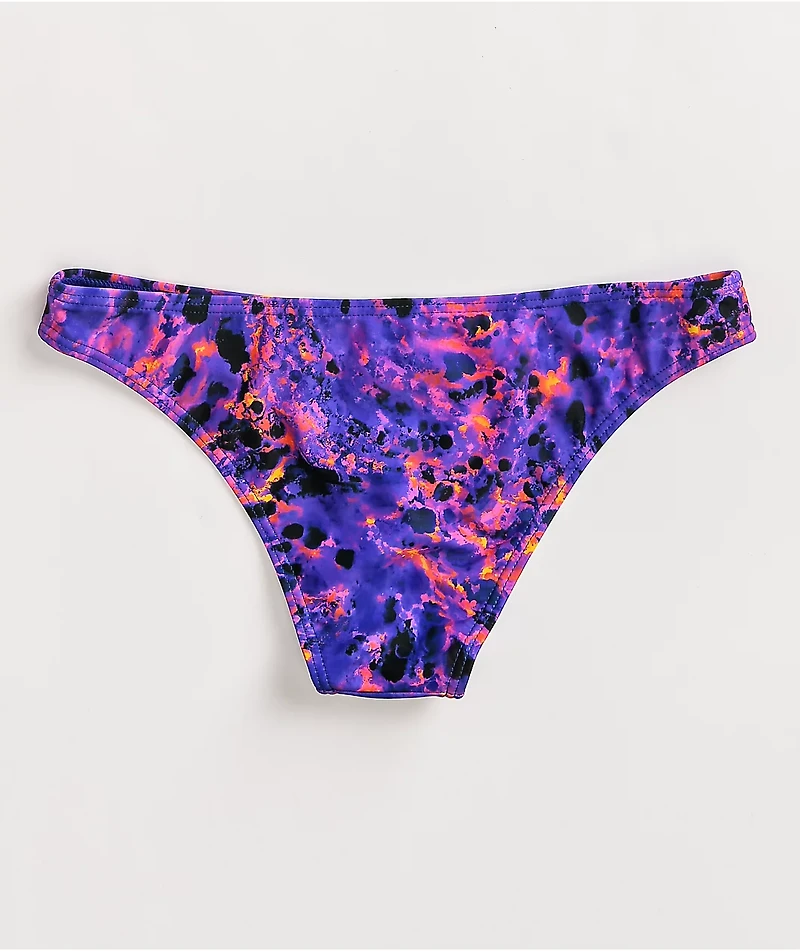 Damsel Tortuga Purple, Blue, & Orange Cheeky Bikini Bottom