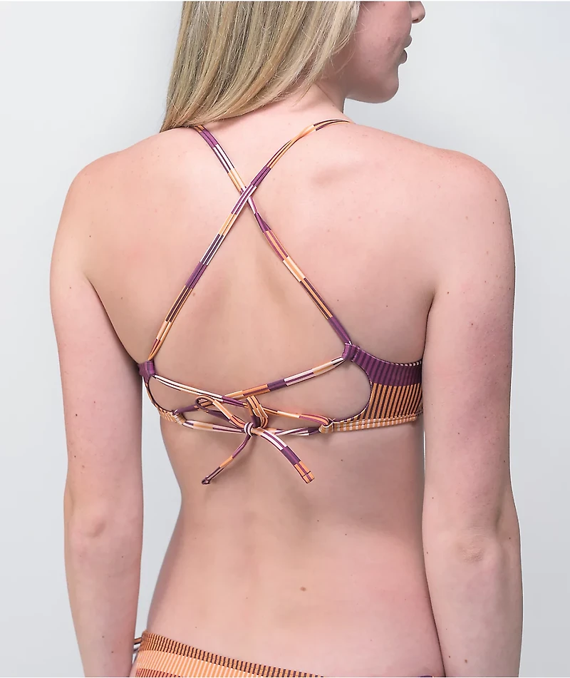 Damsel Vignetto Stripe Triangle Bikini Top