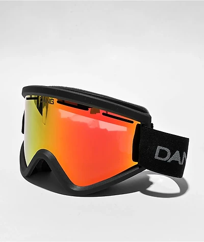 Dang OG V4 Matte Black & Fire Mirror Snowboard Goggles
