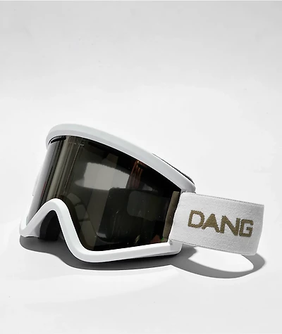 Dang OG V4 Matte White & 24K Bronze Mirror Snowboard Goggles