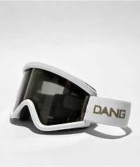 Dang OG V4 Matte White & 24K Bronze Mirror Snowboard Goggles