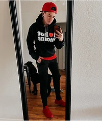 Danny Duncan I Heart Hot Moms Black Hoodie
