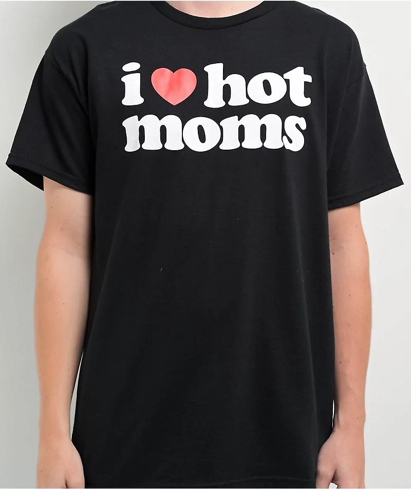 Danny Duncan I Heart Hot Moms Black T-Shirt