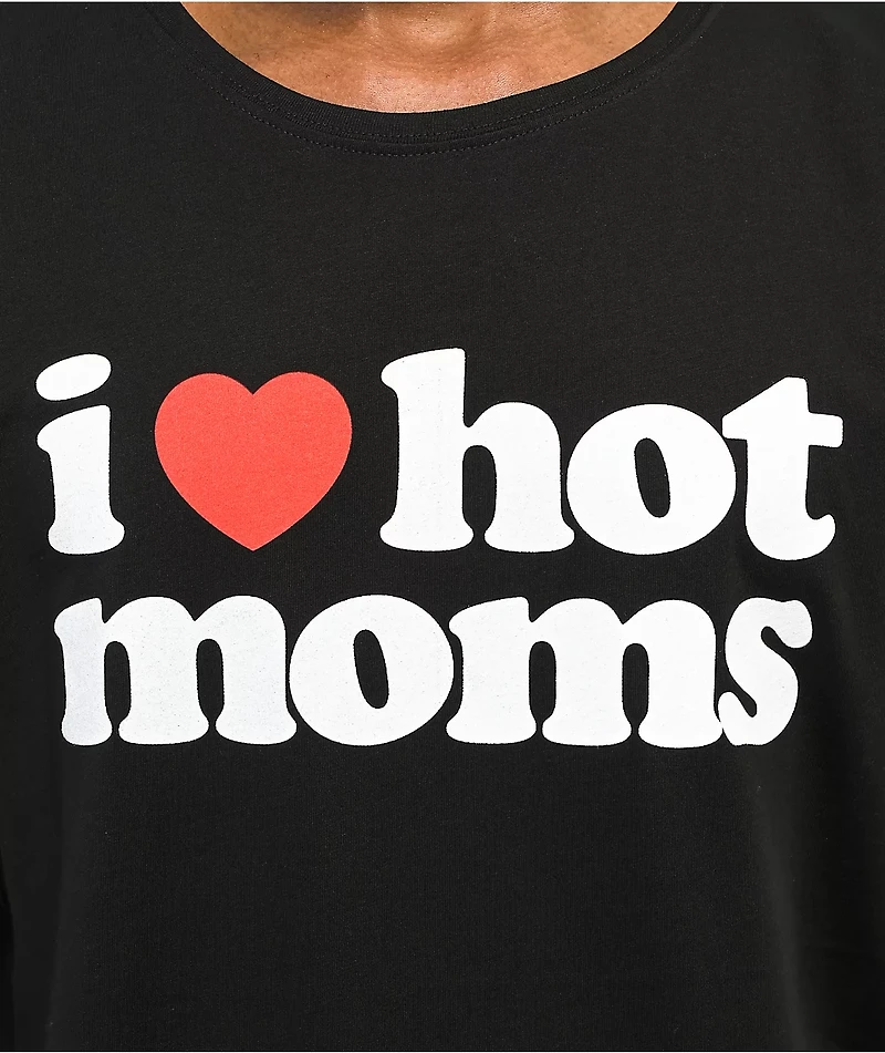 Danny Duncan I Heart Hot Moms Black Tank Top