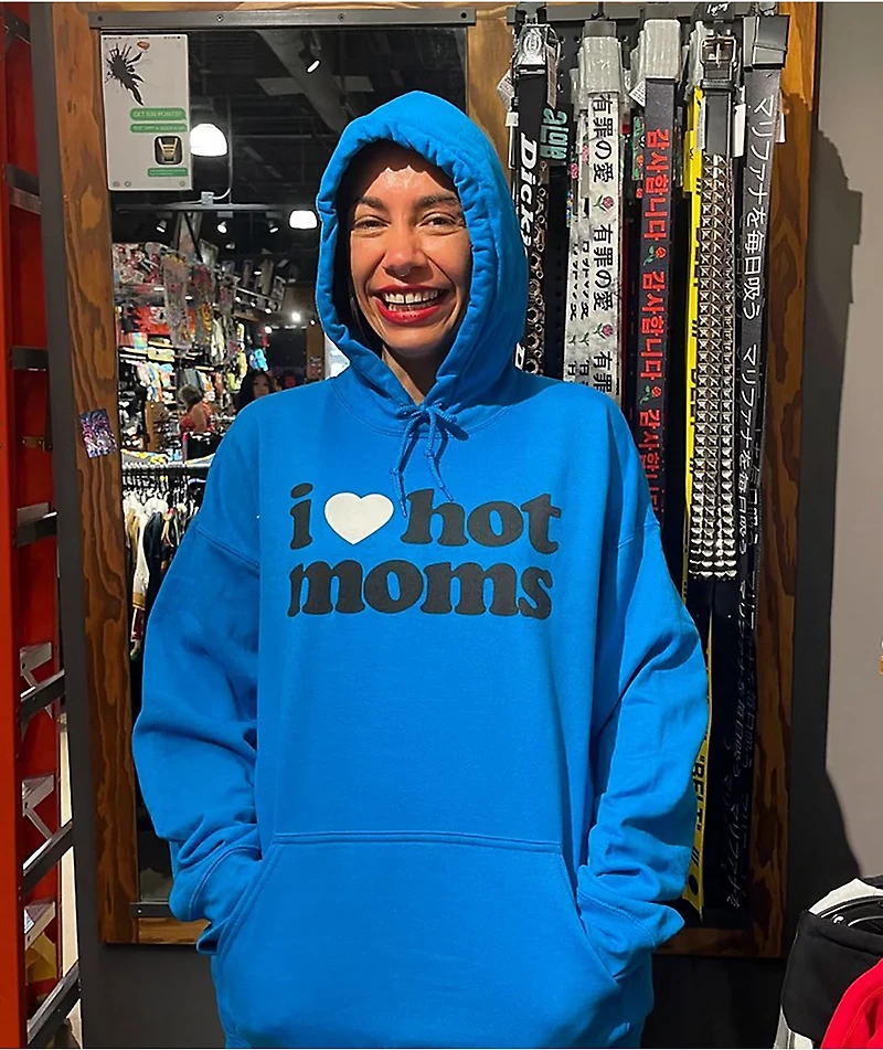 Danny Duncan I Heart Hot Moms Blue Hoodie