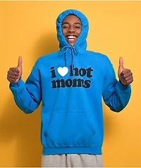 Danny Duncan I Heart Hot Moms Blue Hoodie