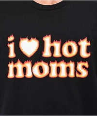 Danny Duncan I Heart Hot Moms Flame Black T-Shirt