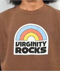 Danny Duncan Virginity Rocks Aviator Brown Crewneck Sweatshirt