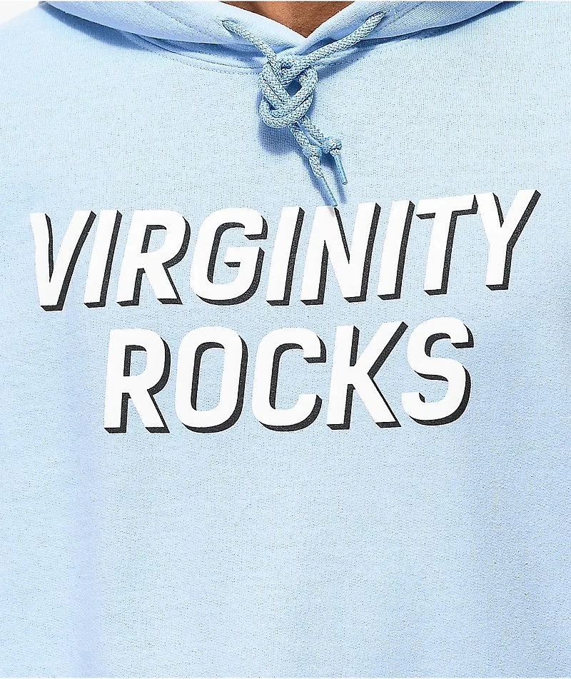 Danny Duncan Virginity Rocks Light Blue & White Hoodie