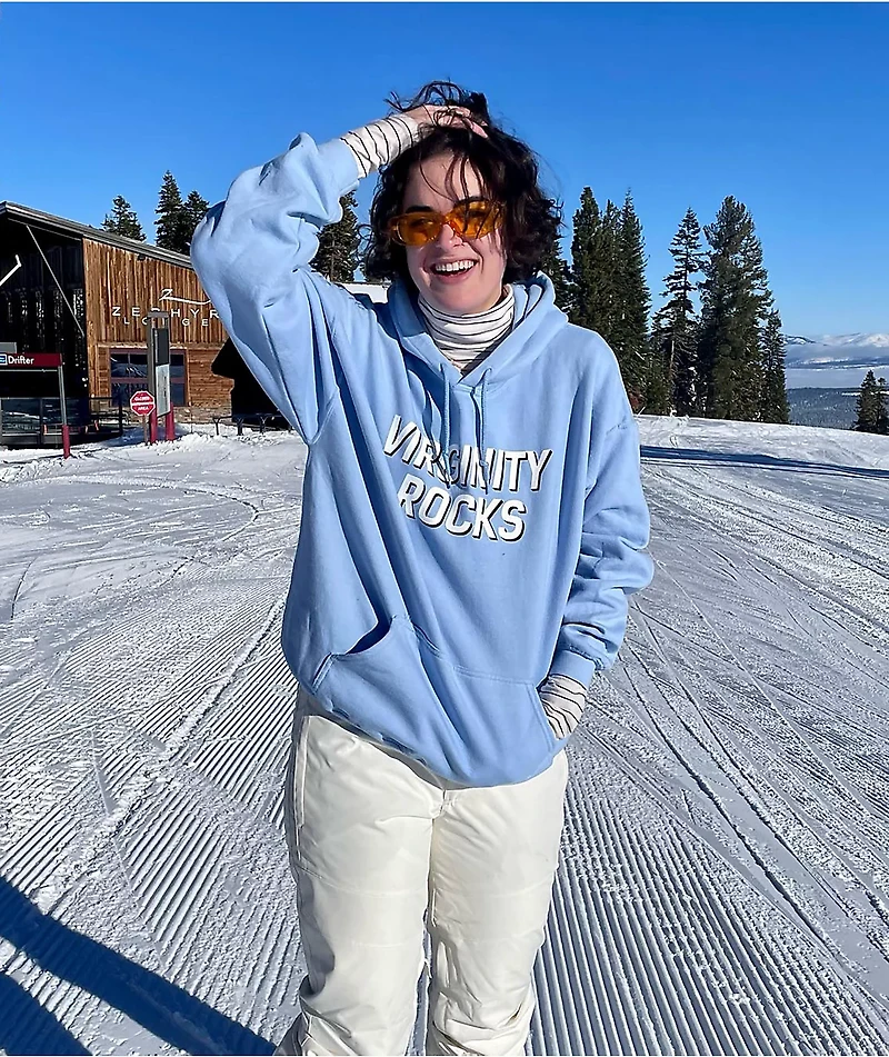 Danny Duncan Virginity Rocks Light Blue & White Hoodie