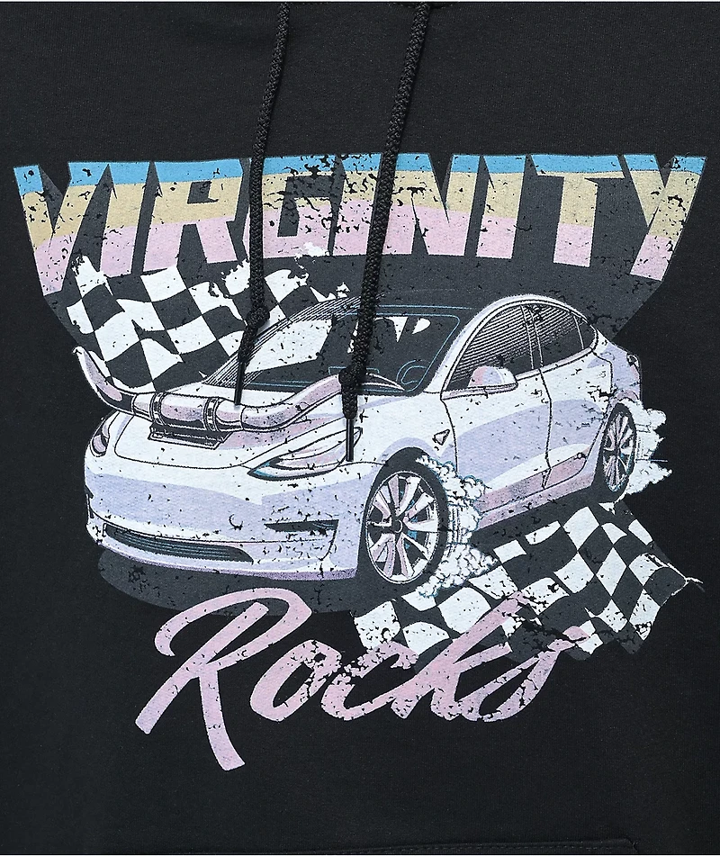 Danny Duncan Virginity Rocks Racing Black Hoodie