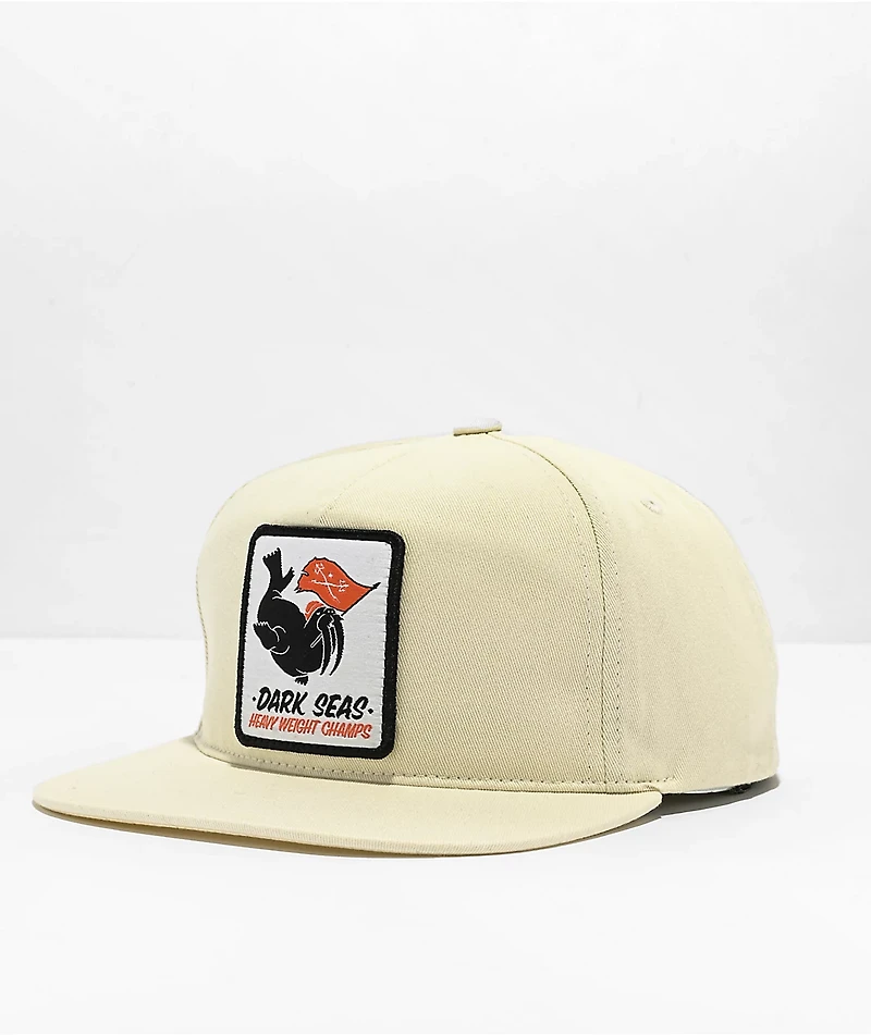 Dark Seas Andres Off White Snapback Hat