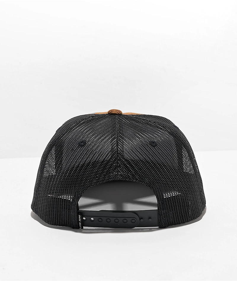 Dark Seas Broadway Brown Corduroy Trucker Hat