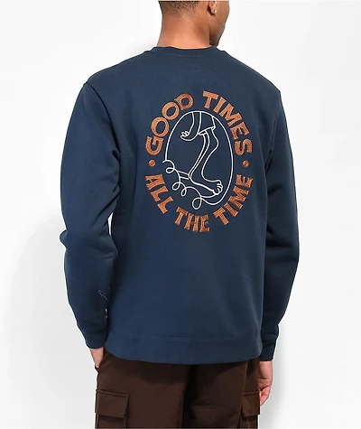 Dark Seas Cambridge Navy Crewneck Sweatshirt