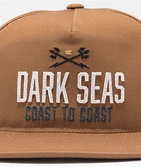 Dark Seas Cleveland Khaki Snapback Hat