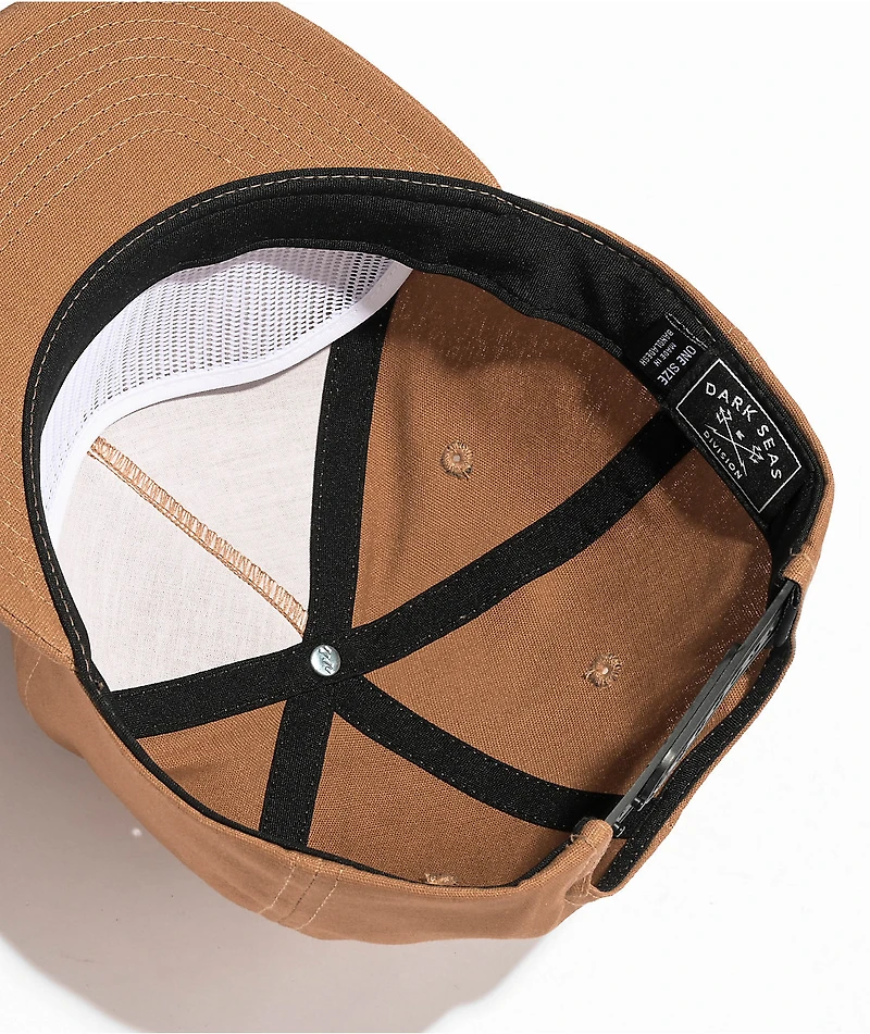 Dark Seas Cleveland Khaki Snapback Hat