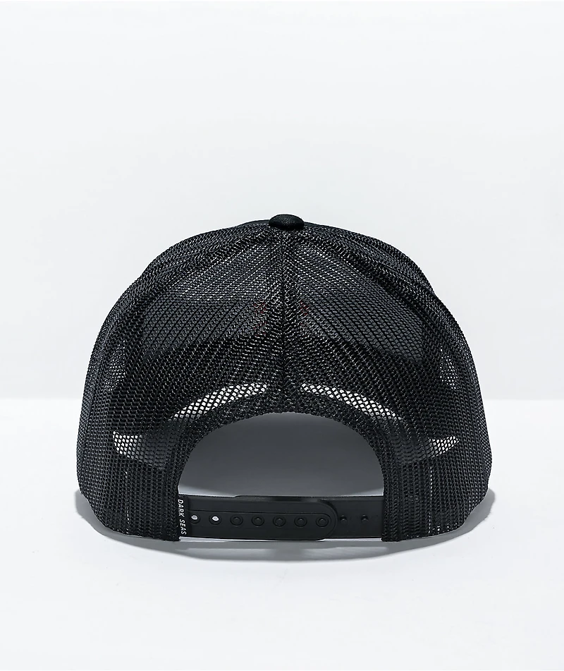 Dark Seas Everyday Black Trucker Hat