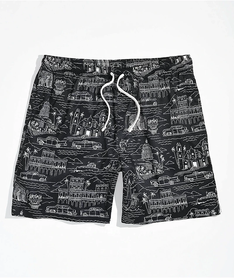 Dark Seas Habana Black Board Shorts