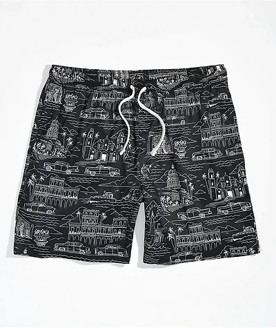 Dark Seas Habana Black Board Shorts