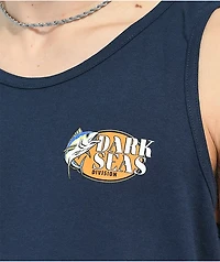 Dark Seas Long Range Navy Tank Top