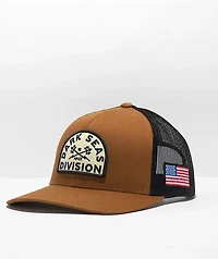 Dark Seas Solitude Black & Brown Trucker Hat