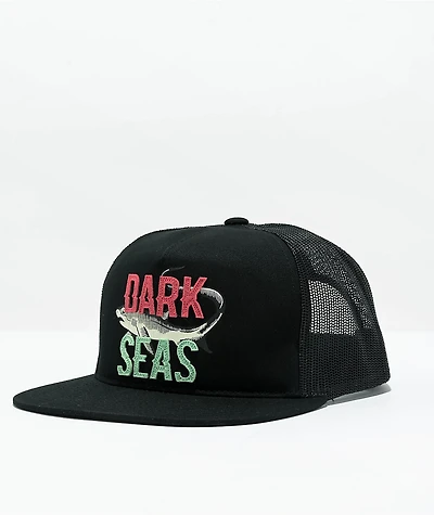 Dark Seas Thresher Black Trucker Hat