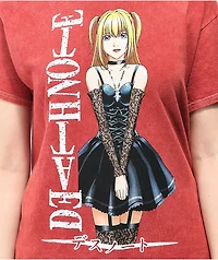 Death Note Misa Washed Red T-Shirt