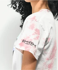 Death Note Panels Pink Tie Dye T-Shirt