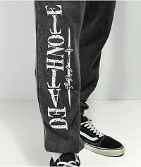 Death Note Washed Black Sweatpants