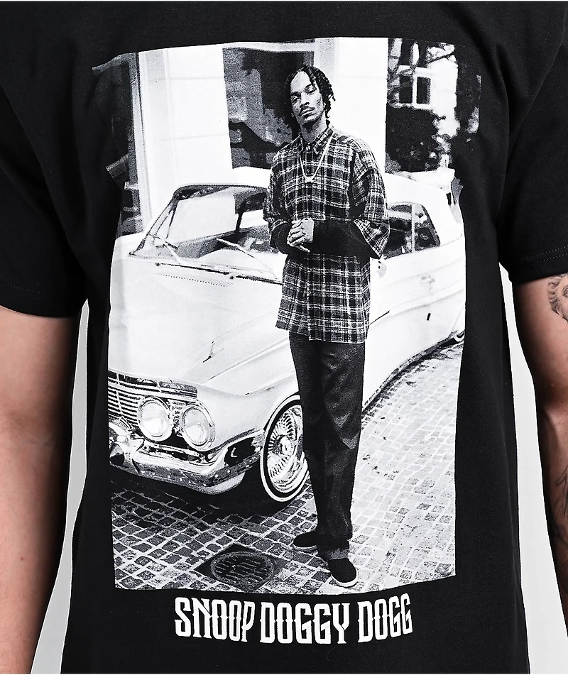 Death Row Snoop Dogg Photographic Black T-Shirt