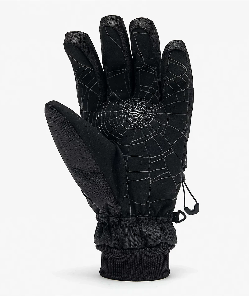Deathgrip Ghoul Black Web Snowboard Gloves