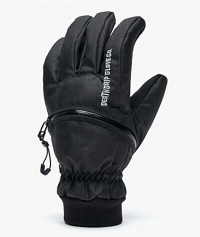 Deathgrip Ghoul Black Web Snowboard Gloves