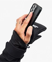 Deathgrip Ghoul Black Web Snowboard Mittens