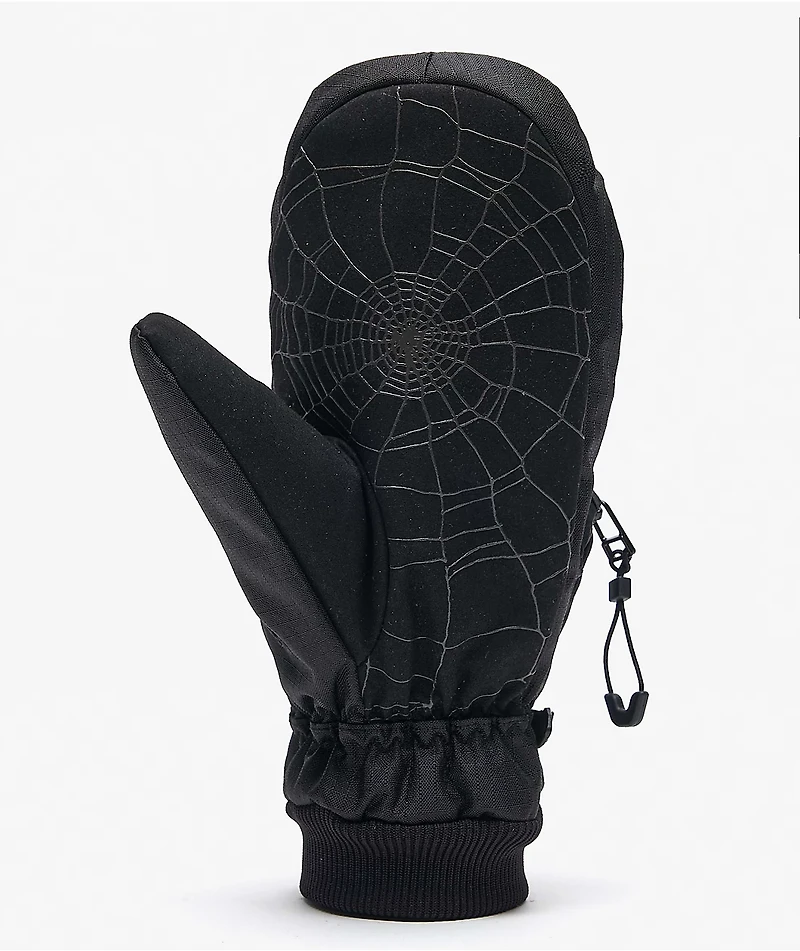 Deathgrip Ghoul Black Web Snowboard Mittens