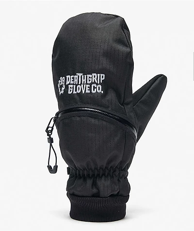 Deathgrip Ghoul Black Web Snowboard Mittens