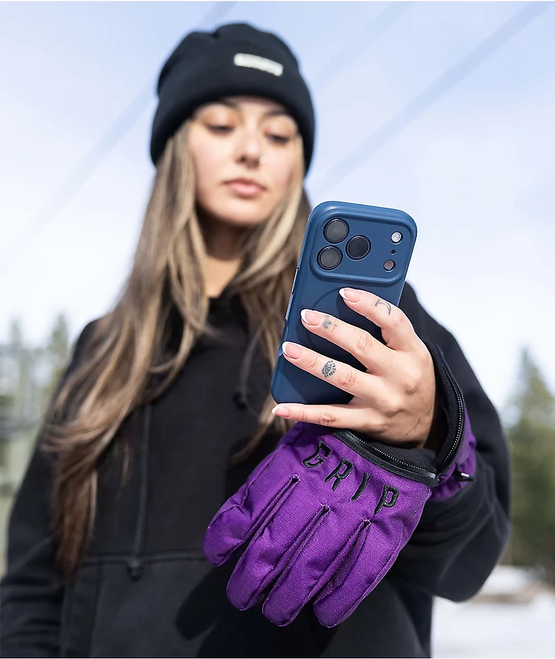 Deathgrip Ghoul Purple Snowboard Gloves