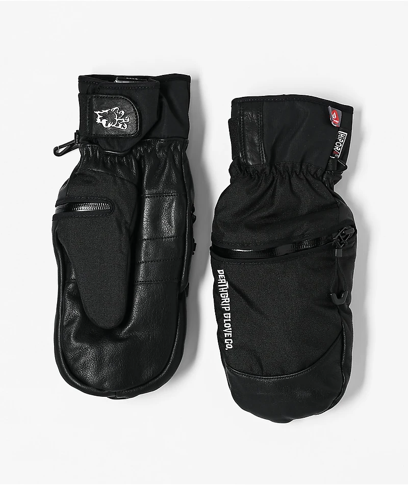 Deathgrip Werewolf Black Snowboard Mittens