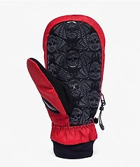 Deathgrip x 1910 Ghoul Red & Black Snowboard Mittens