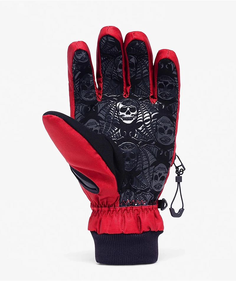 Deathgrip x 1910 Ghoul Red Snowboard Gloves