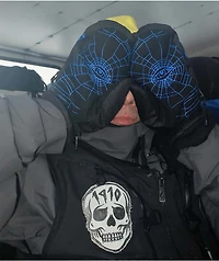 Deathgrip x Jamie Lynn Ghoul Black & Blue Snowboard Mittens